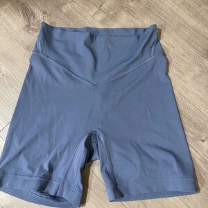 Lululemon Blue High-Waisted Shorts